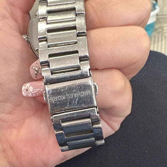 Michael Kors Silver Roman Numeral Watch - Picture 2 of 5